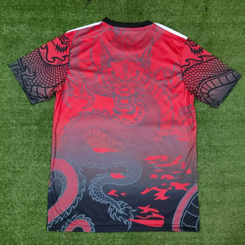 CAMISOLA REAL MADRID EDICAO ESPECIAL RED AND BLACK DRAGON