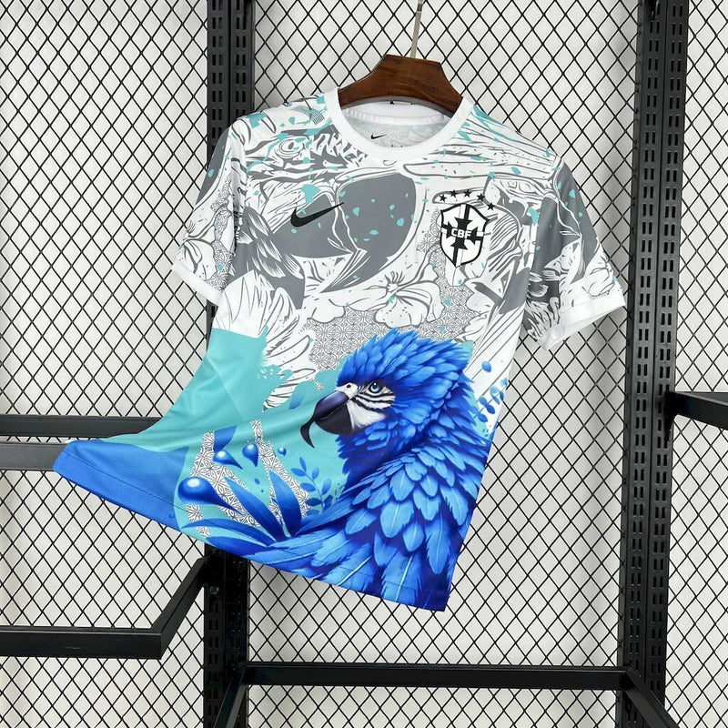 CAMISOLA BRASIL EDIÇÃO ESPECIAL ARARA AZUL HOMEM