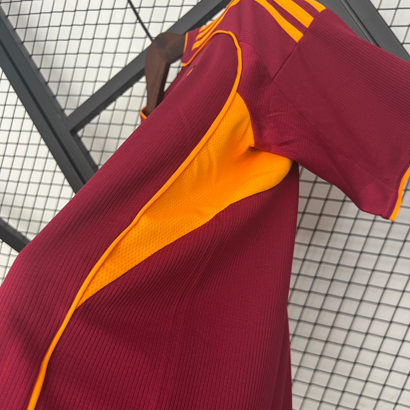Camisola Roma I 25/26 – Equipamento Principal Masculino Vermelho e Amarelo