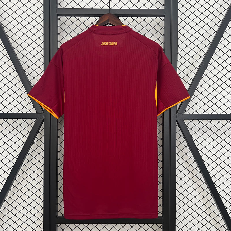 Camisola Roma I 25/26 – Equipamento Principal Masculino Vermelho e Amarelo