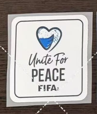 PATCH / BADGE - UNITE FOR PEACE - BRANCO - MUNDIAL 2026 - COPA DO MUNDO 2026 - WORLD CUP 2026
