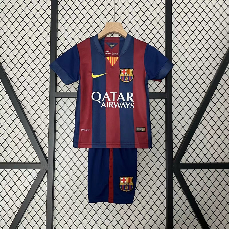 CAMISOLA BARCELONA I 1415 CONJUNTO INFANTIL (RETRO)  KIT OFICIAL NIKE