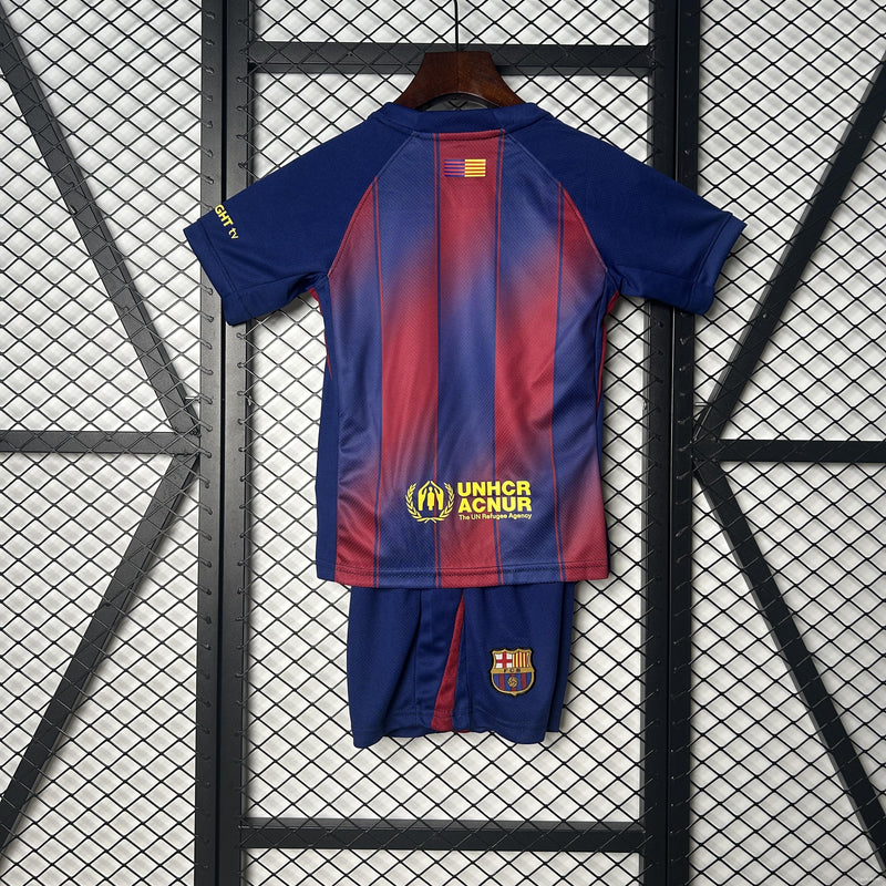 CAMISOLA BARCELONA I 25/26 CONJUNTO INFANTIL