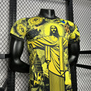 CAMISOLA BRASIL ESPECIAL EDITION JESUS CRISTO REDENTOR 2024 homem (VERSÃO JOGADOR) - AMARELO