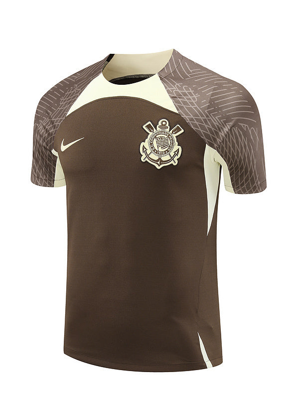 CAMISOLA CORINTHIANS TREINO 2425 HOMEM – MARROM E BEGE