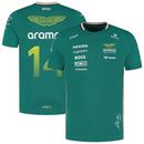 CAMISOLA F1 ASTON MARTIN 2025 - Nº14 VERDE
