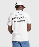 CAMISOLA F1 MERCEDES x ADIDAS 2025 - BRANCO