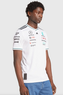 CAMISOLA F1 MERCEDES x ADIDAS 2025 - BRANCO