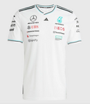 CAMISOLA F1 MERCEDES x ADIDAS 2025 - BRANCO