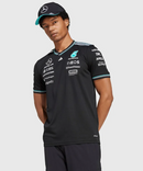 CAMISOLA F1 MERCEDES x ADIDAS 2025 - PRETO