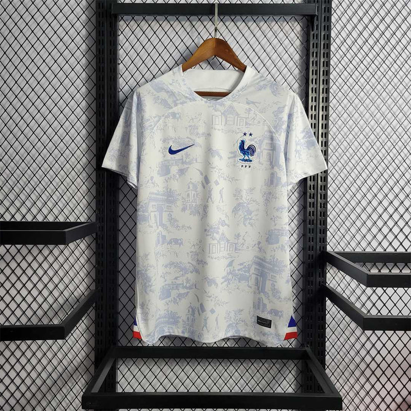 CAMISOLA FRANÇA ALTERNATIVA 2022 homem (RETRO)  Fornecedor em Portugal 