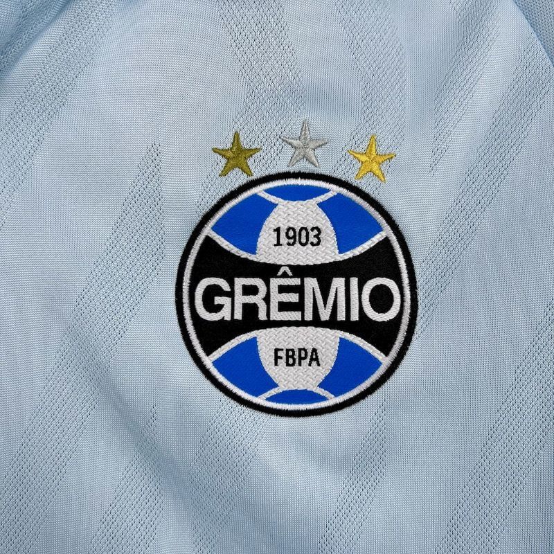 CAMISOLA GRÊMIO II 2526 HOMEM  MODELO RESERVA UMBRO AZUL CELESTE
