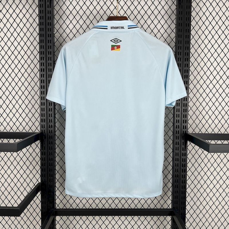 CAMISOLA GRÊMIO II 2526 HOMEM  MODELO RESERVA UMBRO AZUL CELESTE