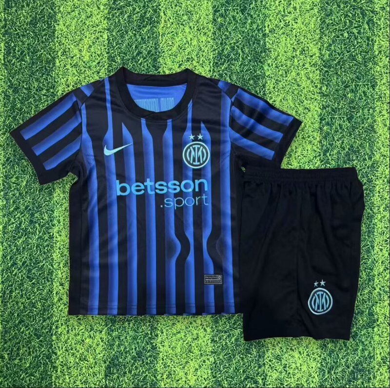 CAMISOLA INTER DE MILÃO I 2526 CONJUNTO INFANTIL