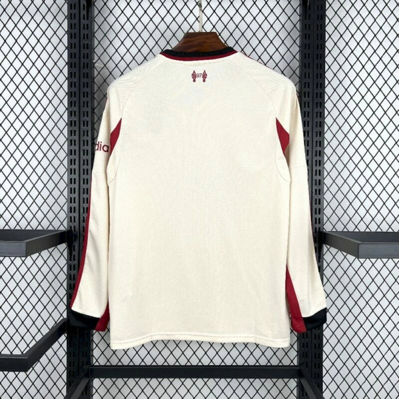 CAMISOLA LIVERPOOL I 25/26 BRANCA - MANGA LONGA