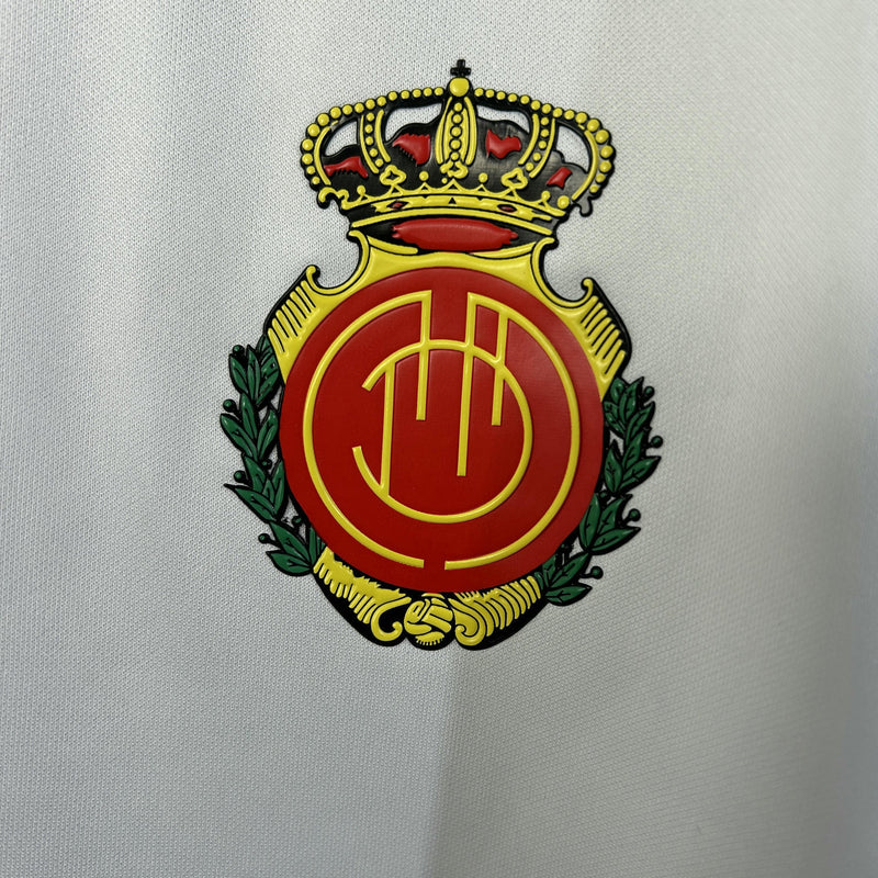 CAMISOLA MALLORCA II 25/26 – EQUIPAMENTO RESERVA MASCULINO BRANCO E PRETO