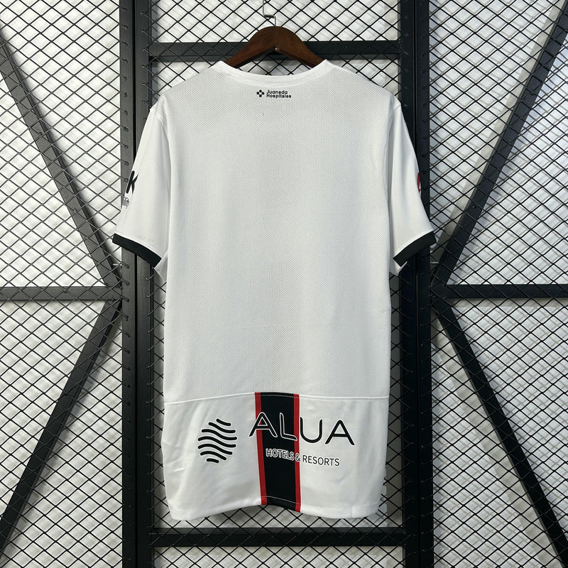 CAMISOLA MALLORCA II 25/26 – EQUIPAMENTO RESERVA MASCULINO BRANCO E PRETO