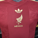 CAMISOLA MEXICO I GOLD 25/26 (VERSÃO JOGADOR) - Vermelho