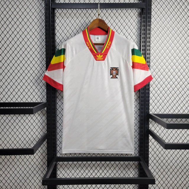 CAMISOLA RETRÔ SELEÇÃO PORTUGUESA 92/94 – EQUIPAMENTO SECUNDÁRIO HISTÓRICO MASCULINO