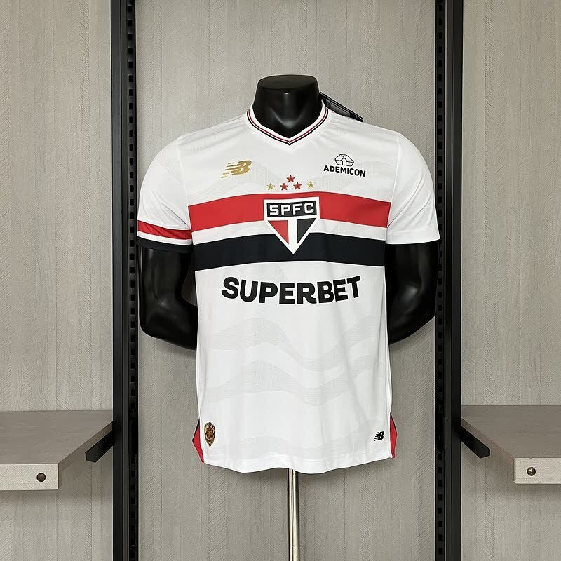 CAMISOLA SÃO PAULO I 2526 HOMEM (VERSÃO JOGADOR)  MANTO TRICOLOR COMEMORATIVO 2005