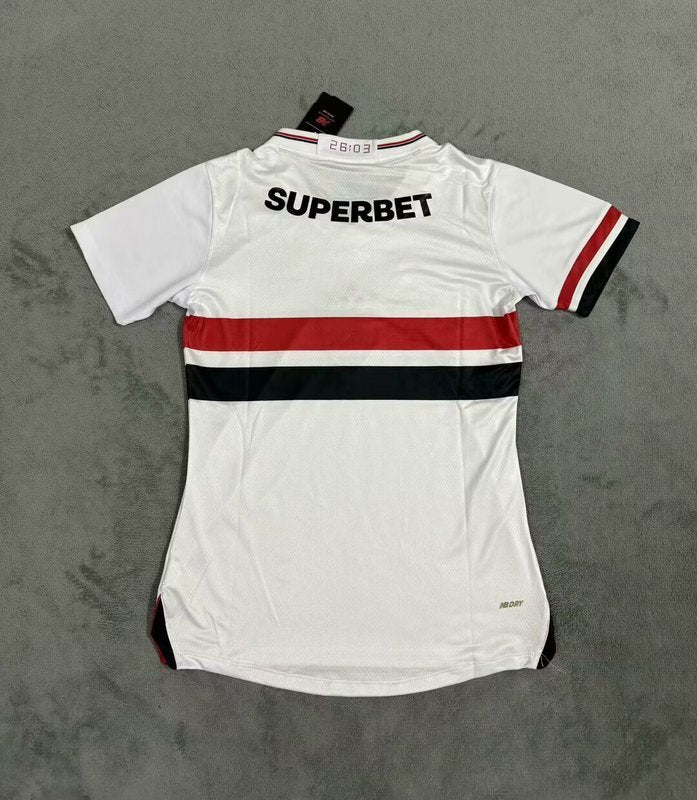 CAMISOLA SÃO PAULO I 2526 MULHER  MODELO FEMININO DO MANTO TRICOLOR