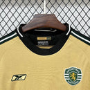 CAMISOLA SPORTING CP ALTERNATIVA II 03/04 – RETRO MASCULINA DOURADA REEBOK