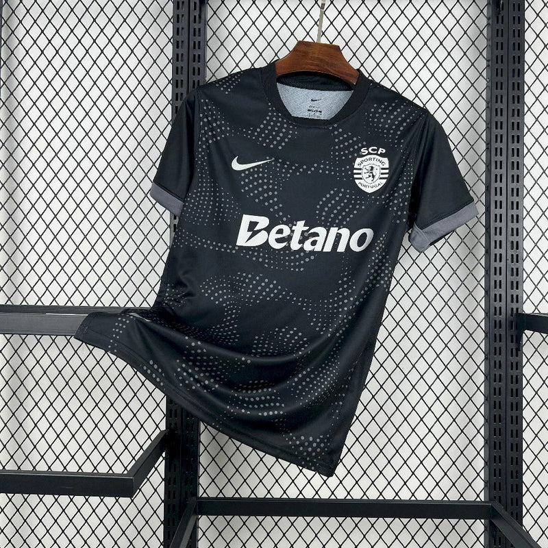 Camisola Sporting CP II Away Preta 25/26 – Equipamento Alternativo Homem