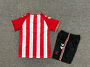 CAMISOLA SUNDERLAND I 2526 CONJUNTO INFANTIL  KIT TITULAR VERMELHO E BRANCO