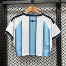 CAMISOLA ARGENTINA I 26/27 COPA DO MUNDO 2026 - TOP CROPPED MULHER