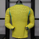 CAMISOLA BRASIL PRINCIPAL 26/27 COPA DO MUNDO 2026 - HOMEM (JOGADOR) MANGA LONGA