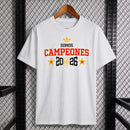 CAMISOLA ESPANHA COMEMORATIVA CAMPEÃO DA COPA DO MUNDO 2026 - BRANCA V2