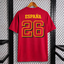 CAMISOLA ESPANHA COMEMORATIVA CAMPEÃO DA COPA DO MUNDO 2026 - VERMELHA