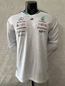 CAMISOLA F1 MERCEDES 2026 - T-SHIRT - BRANCO MANFA LONGA
