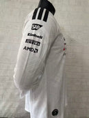 CAMISOLA F1 MERCEDES 2026 - T-SHIRT - BRANCO MANFA LONGA