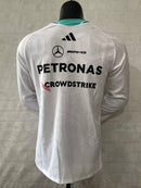 CAMISOLA F1 MERCEDES 2026 - T-SHIRT - BRANCO MANFA LONGA