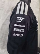 CAMISOLA F1 MERCEDES 2026 - T-SHIRT - PRETO MANGA LONGA