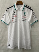 CAMISOLA F1 MERCEDES x ADIDAS 2026 POLO - BRANCA