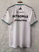 CAMISOLA F1 MERCEDES x ADIDAS 2026 POLO - BRANCA