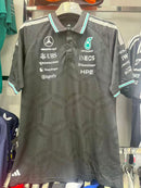 CAMISOLA F1 MERCEDES x ADIDAS 2026 POLO - CINZA