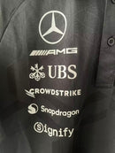 CAMISOLA F1 MERCEDES x ADIDAS 2026 POLO - PRETO