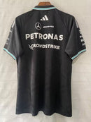 CAMISOLA F1 MERCEDES x ADIDAS 2026 POLO - PRETO