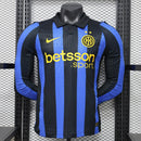 CAMISOLA INTER DE MILÃO PRINCIPAL 26/27 – VERSÃO JOGADOR MANGA LONGA