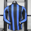 CAMISOLA INTER DE MILÃO PRINCIPAL 26/27 – VERSÃO JOGADOR MANGA LONGA