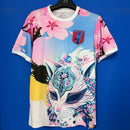 CAMISOLA JAPÃO EDIÇÃO ESPECIAL RAPOSA KITSUNE FLOR DE SAKURA
