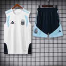ARGENTINA CONJUNTO TREINO COPA DO MUNDO 2026 SEM MANGAS - HOMEM