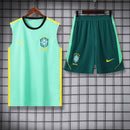 BRASIL CONJUNTO TREINO COPA DO MUNDO 2026 SEM MANGAS VERDE - HOMEM
