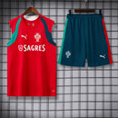 PORTUGAL CONJUNTO TREINO COPA DO MUNDO 2026 SEM MANGAS VERMELHO - HOMEM