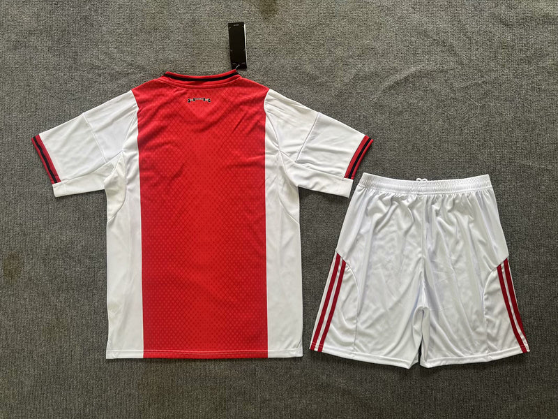 Camisola Ajax I 2526 Conjunto Infantil – Homenagem aos 750 Anos de Amsterdã