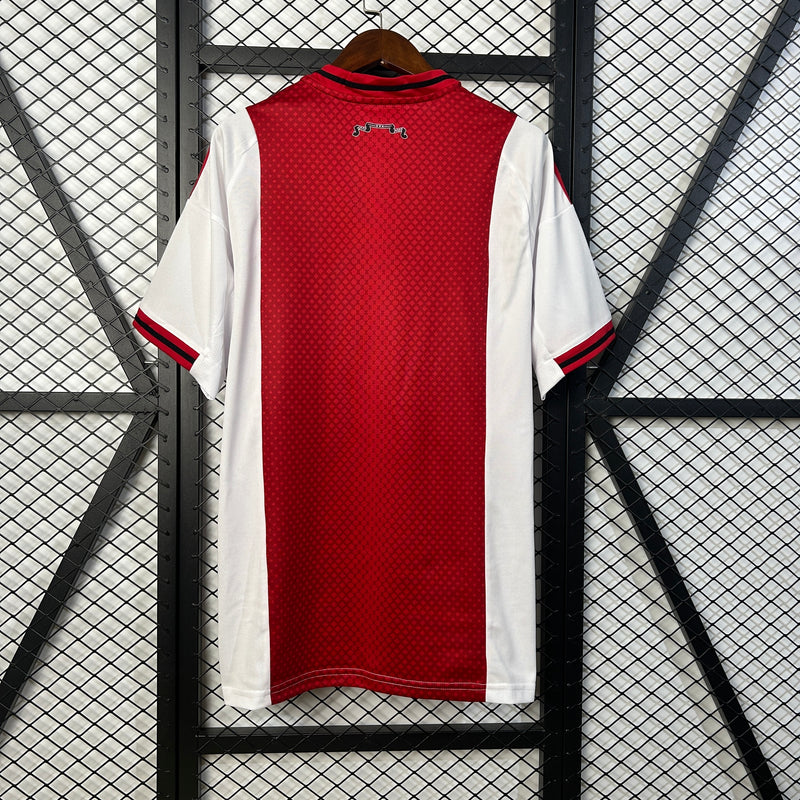 Camisola Ajax I 25/26 – Equipamento Principal Masculino Vermelho e Branco