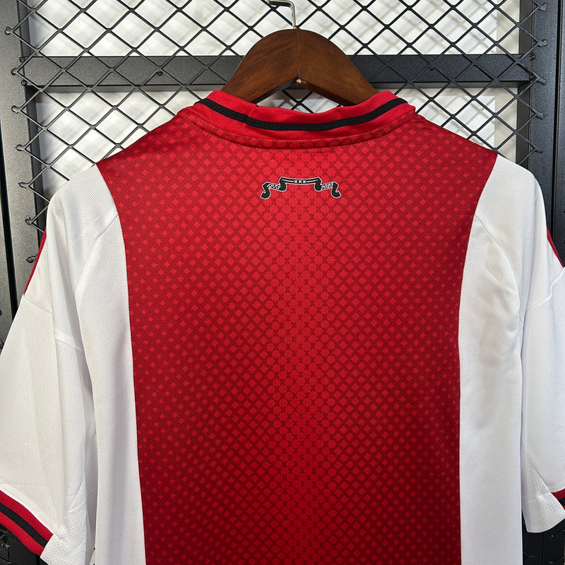 Camisola Ajax I 25/26 – Equipamento Principal Masculino Vermelho e Branco